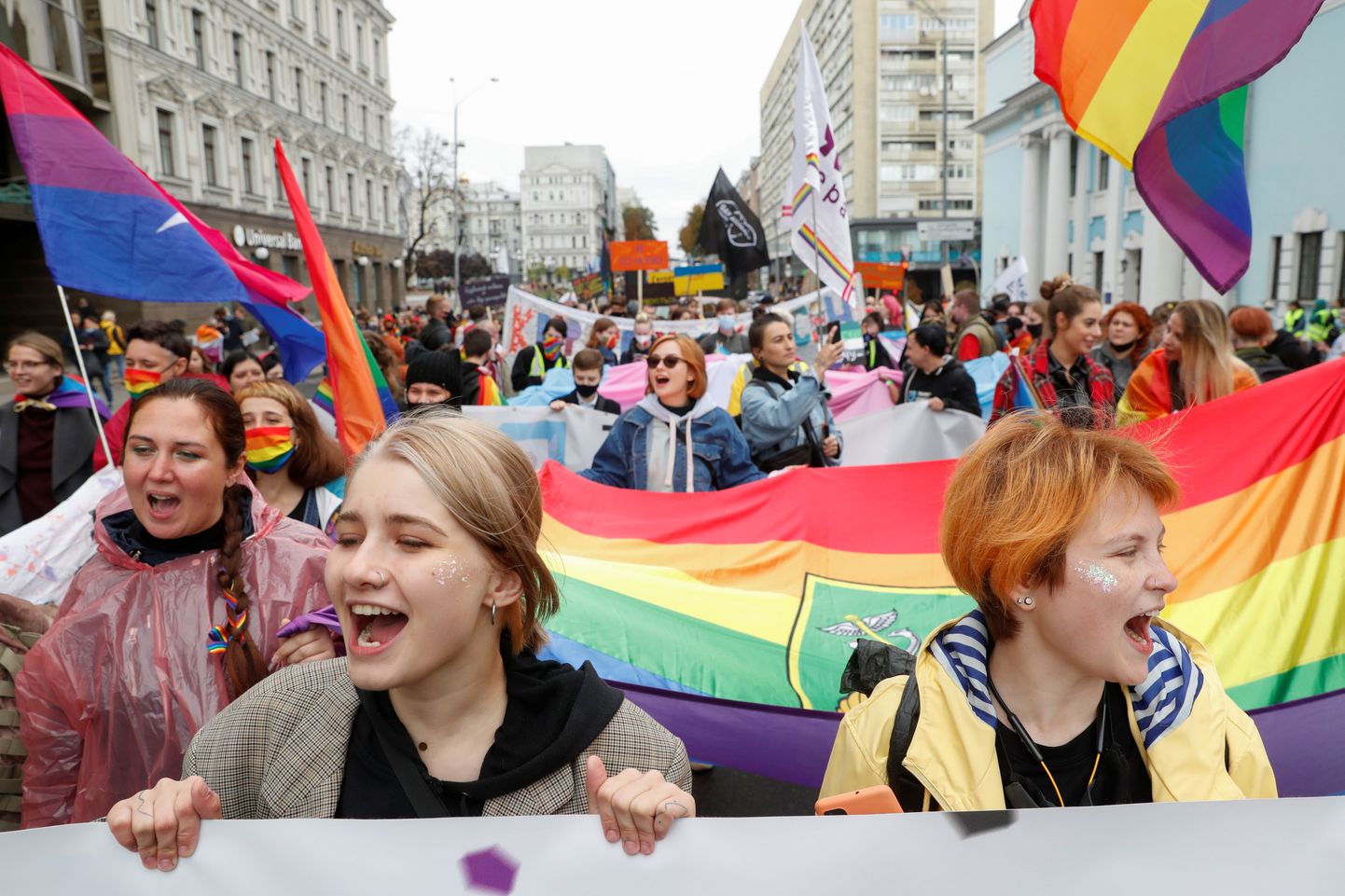 Ukraina LGBT kogukonna korraldatud võrdõiguslikkuse marss Kiievis 19. septembril 2021. aastal.