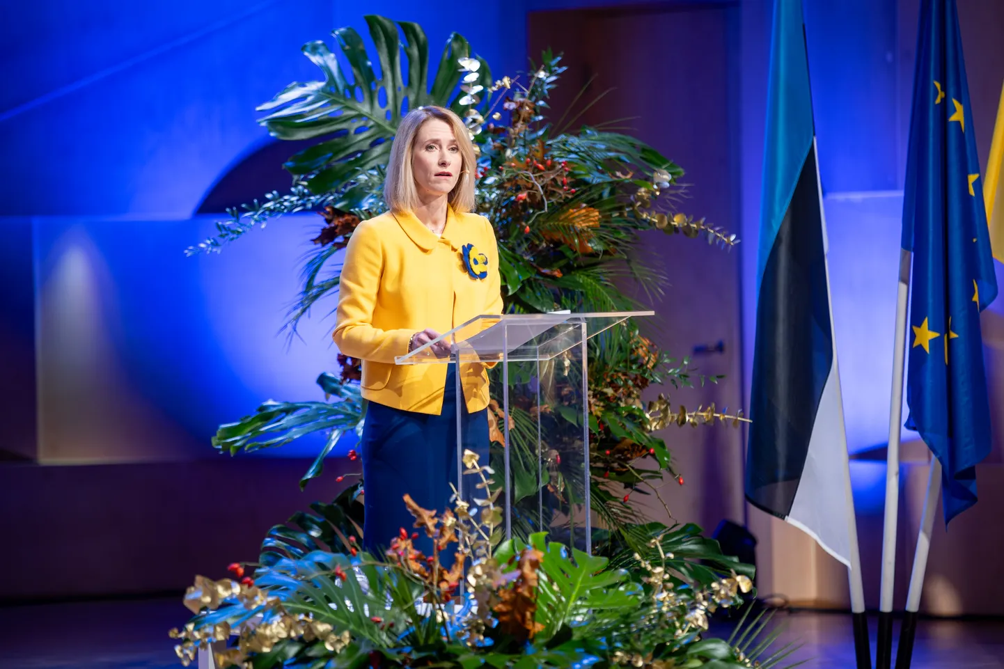 Members of the Estonian Reform Party on Saturday re-elected Kaja Kallas as the leader of the party