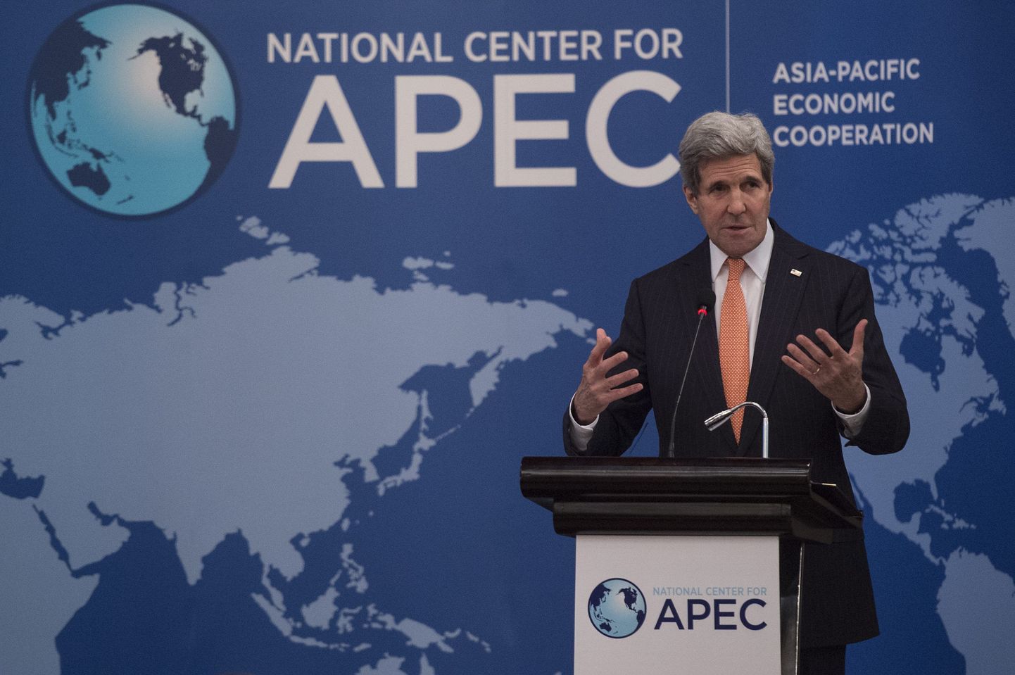 USA välisminister John Kerry Pekingis toimuval APECi tippkohtumisel.