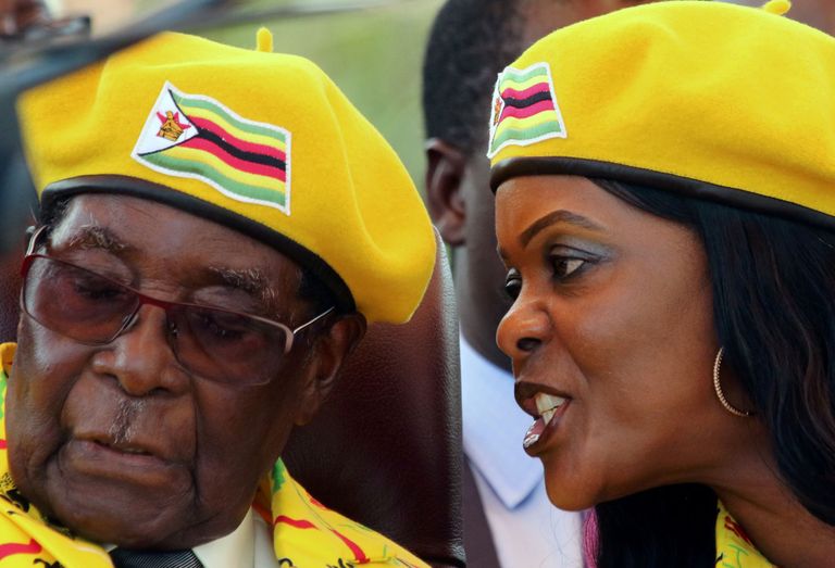 Robert ja Grace Mugabe.