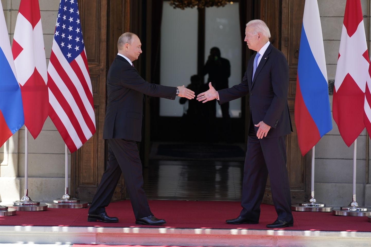 USA president Joe Biden ja Venemaa president Vladimir Putin tippkohtumisel Genevas.