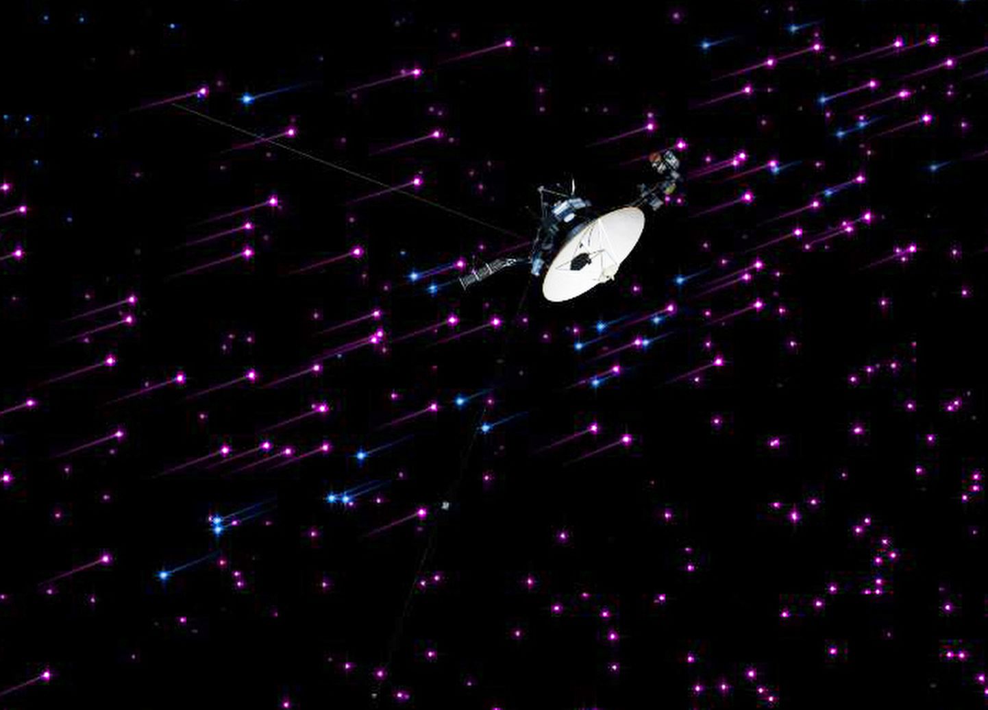 USA kosmoseagentuuri NASA avaldatud arvutijoonistus kosmosesondist Voyager 1, mis 2012 liikus tähtedevahelisse ruumi