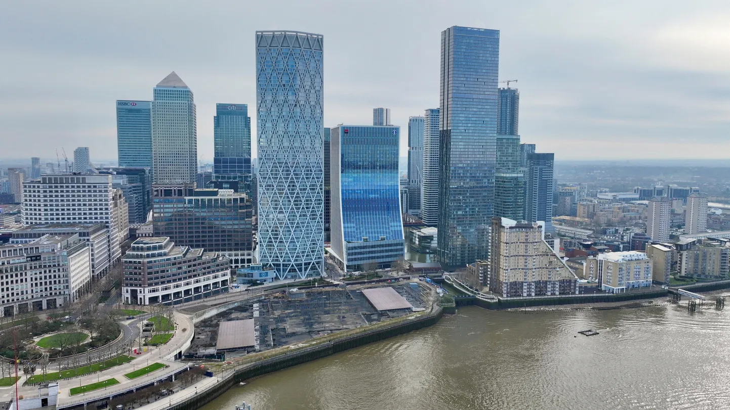 Londoni Canary Wharfi finantskeskus.