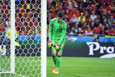 Thibaut Courtois pidi enda väravast välja võtma kaks palli. Foto: