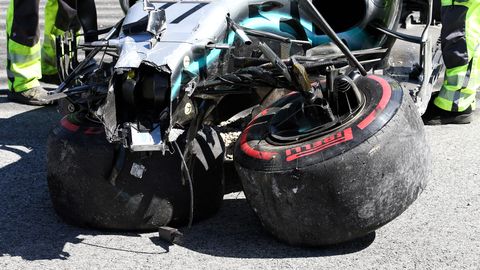 Video: Bottas sõitis suurel kiirusel vastu seina ja peatas teise vabatreeningu, kiireim Leclerc