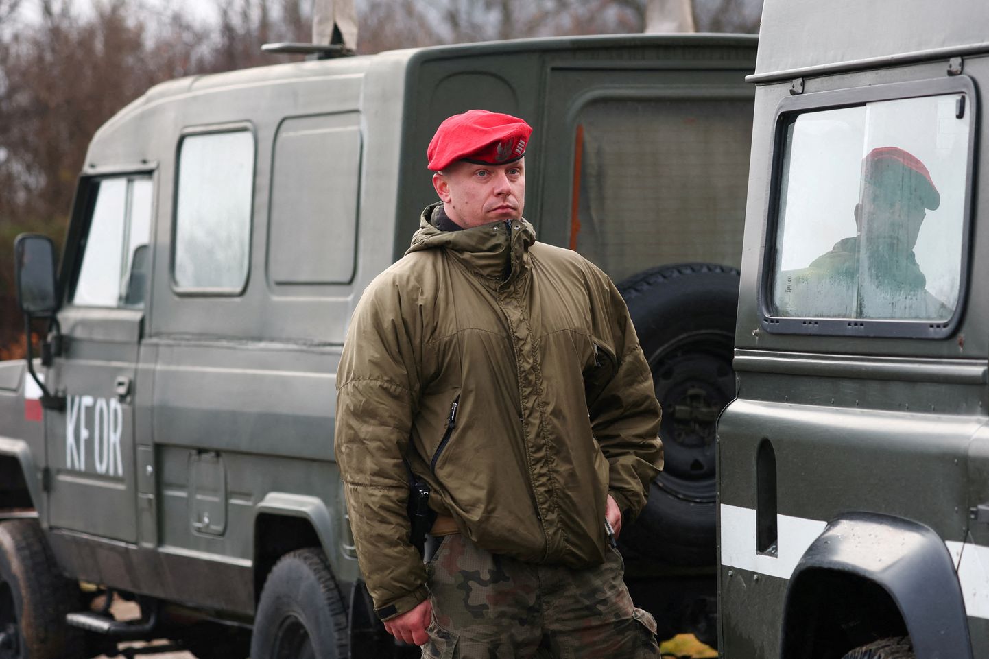 Польский солдат в Косово.
