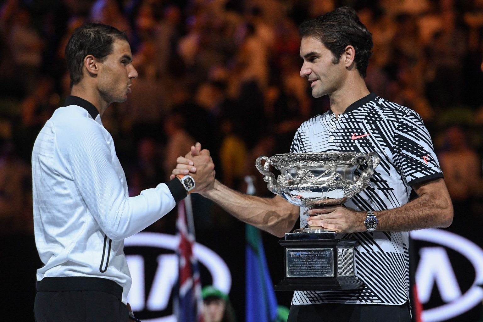 Roger Federer (paremal) ja Rafael Nadal pakkusid maailmale järjekordse suure finaali.