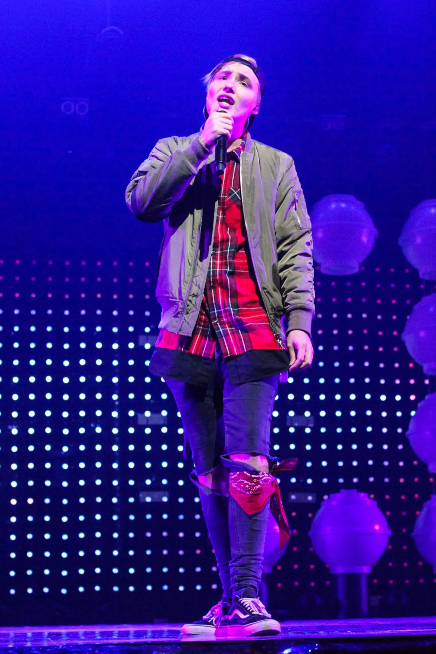 Isac Elliot Eesti Laulu finaali proovis Saku Suurhallis