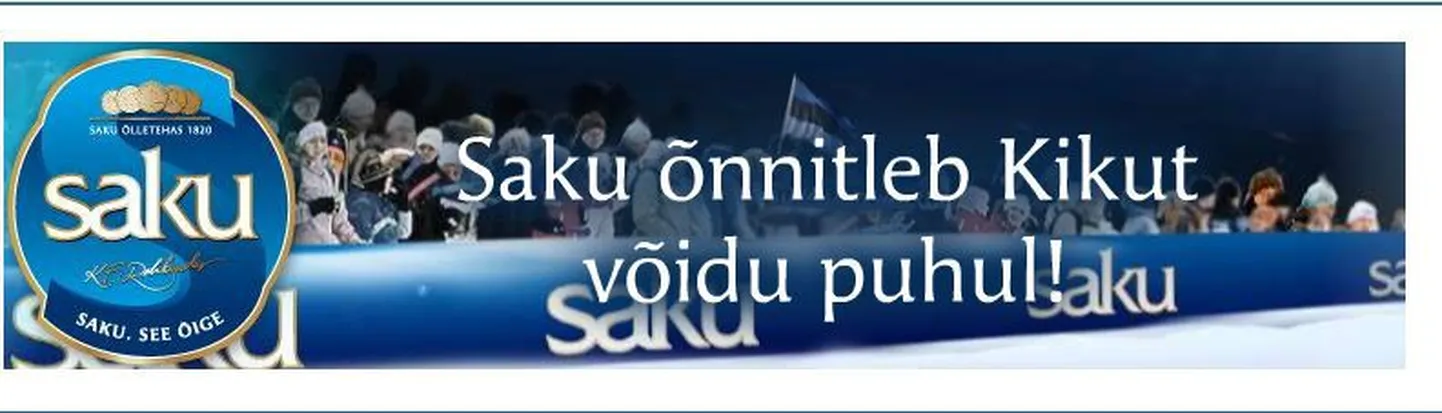 Saku reklaam Kiku võidu puhul