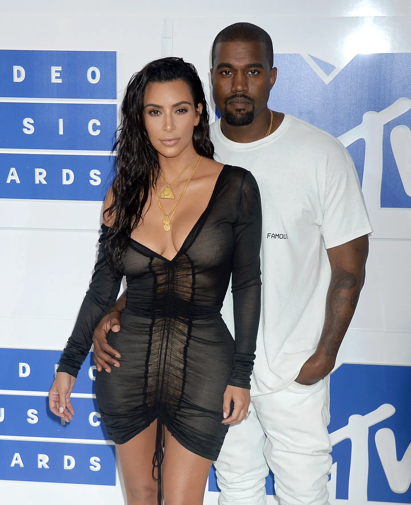 Kim Kardashian ja Kanye West.