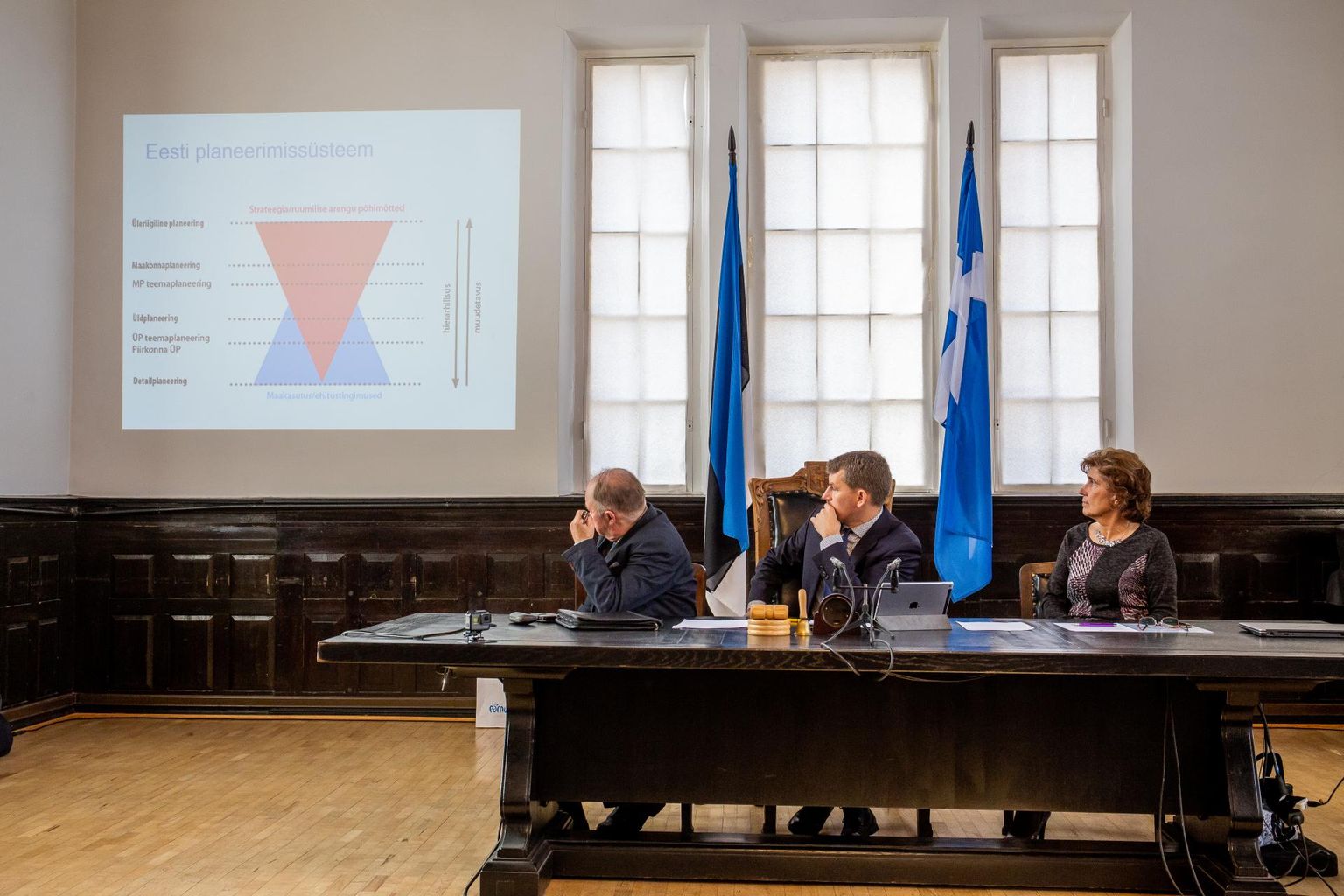 1. novembri istungil kuulasid Pärnu volinikud rahandusministeeriumi spetsialisti selgitust, mida kujutab endast riigi eriplaneering.