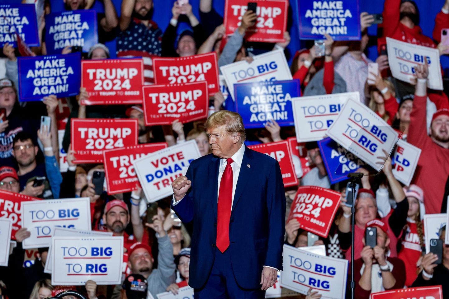 Donald Trump kampaaniaüritusel Greensboros Põhja-Carolinas.