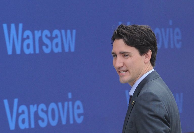 Viimane kahtleja andis oma «jah»-sõna. Pikalt venitanud Kanada peaminister Justin Trudeau kinnitas Varssavis lõpuks ära, et tema riik asub NATO pataljoni n-ö raamriigiks Lätis. Fotod: Scanpix