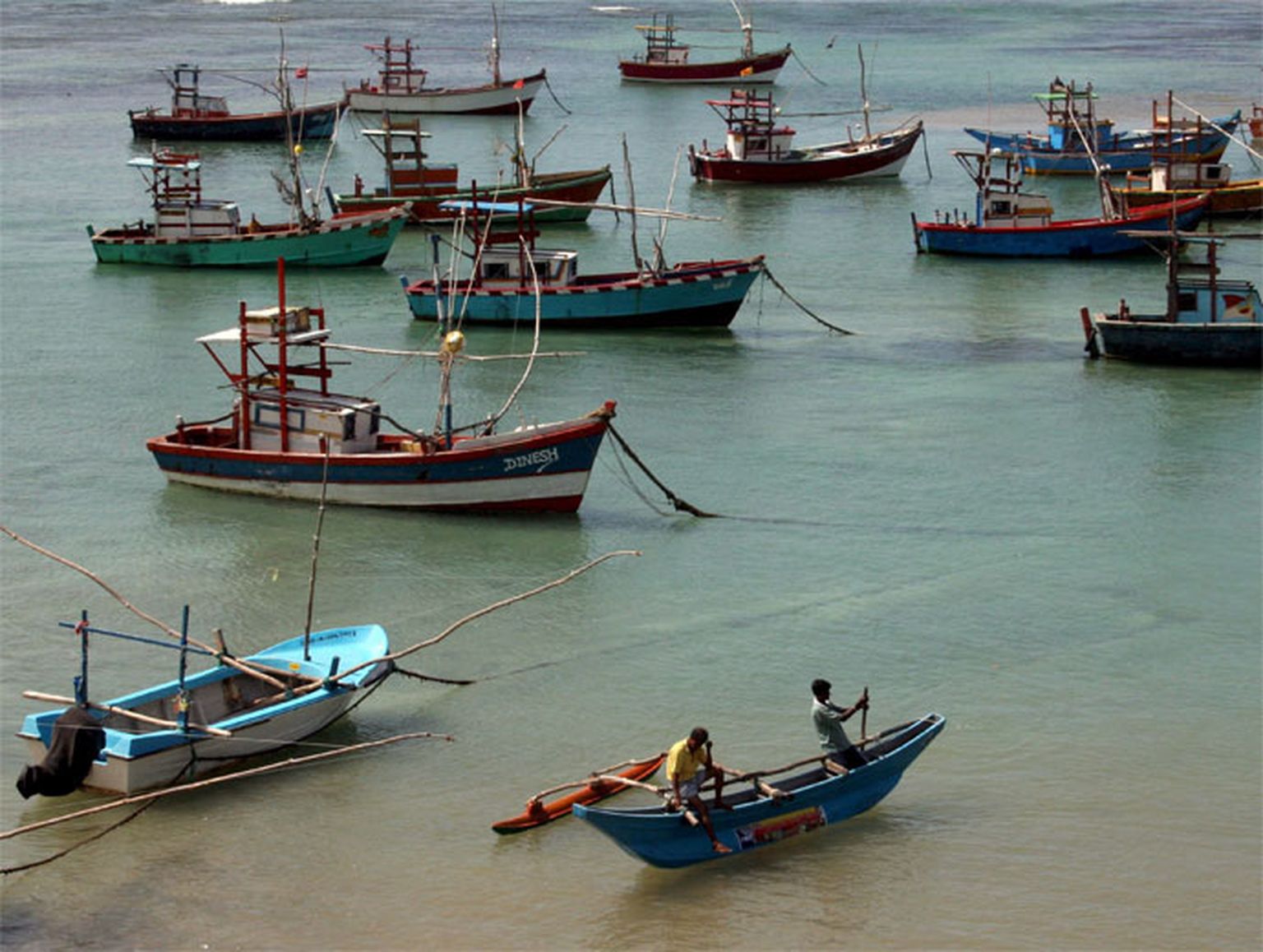 Zvejas laivas Šrilankā