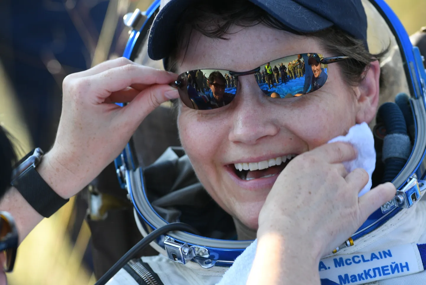 USA astronaut Anne McClain.